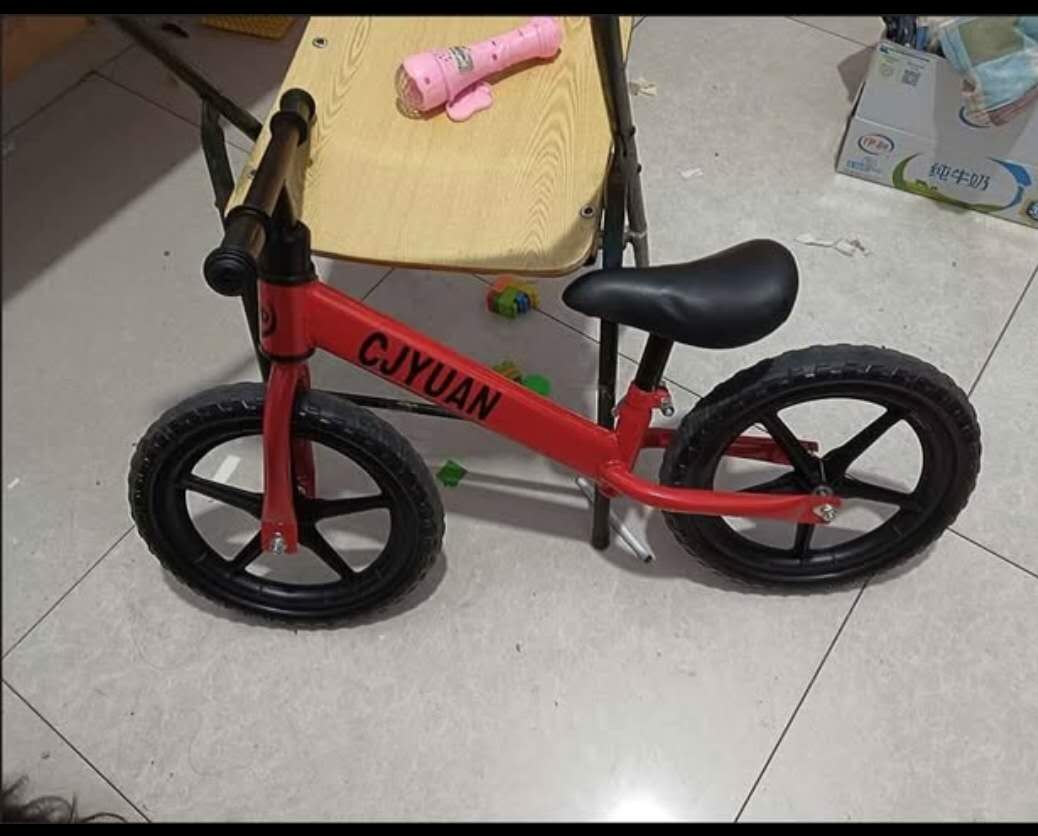 Kids' Balance Bike ,Metal Bike 14inch Green Red