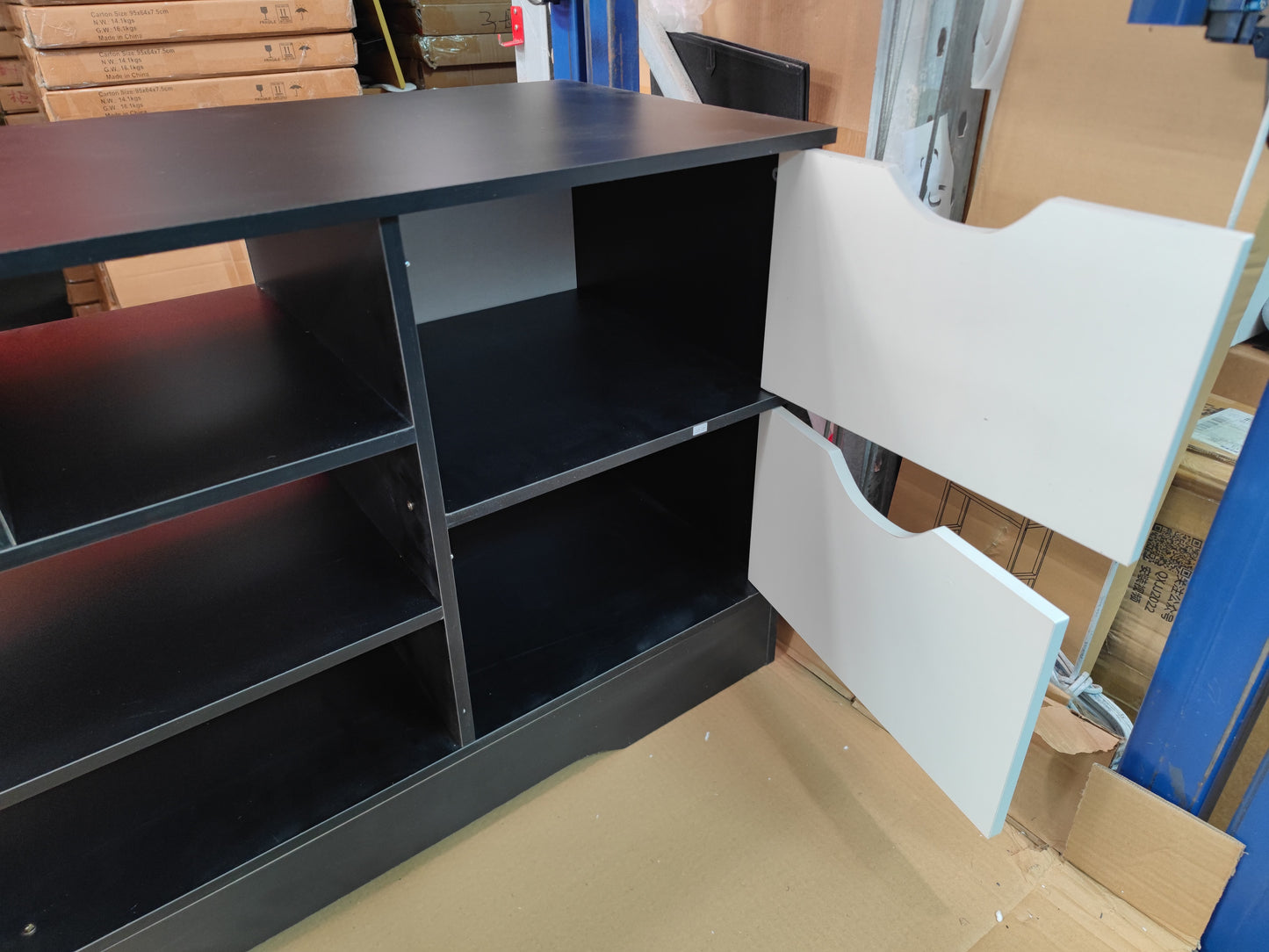 Black TV Cabinet 140cm