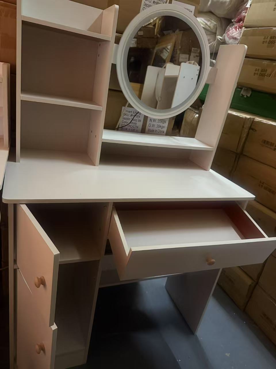 Dressing Table with LED Mirror 100CM