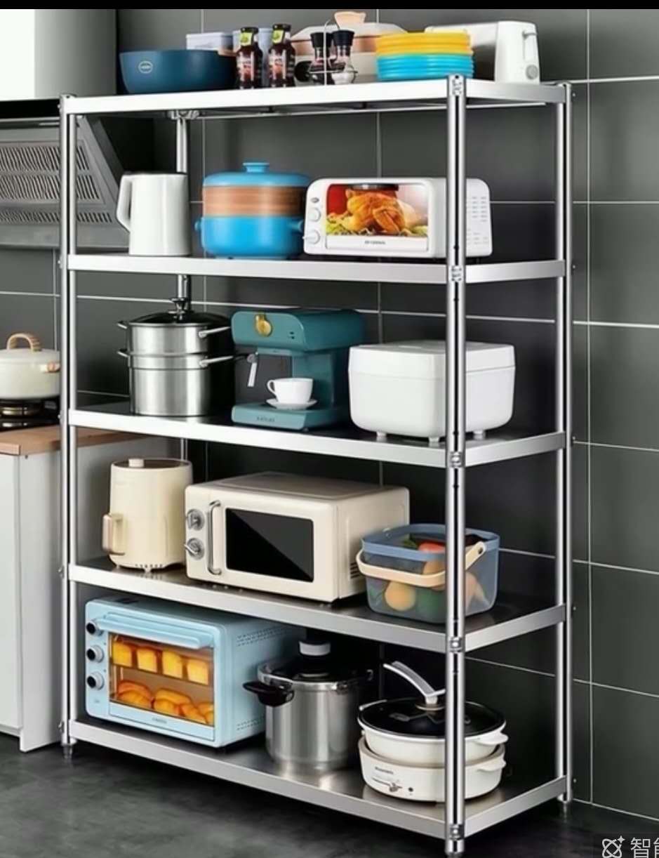Stainless steel storage shelves unit