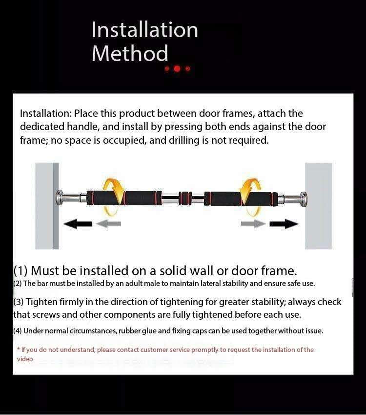Doorway Pull Up Bar Adjustable | No Drilling | NZ Stock