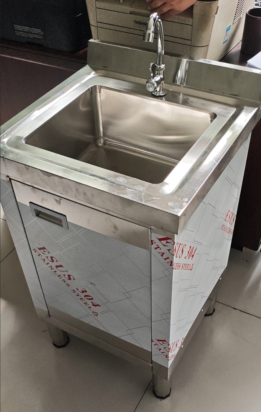 Stainless Steel Kitchen Sink Bench / Sink Cabinet