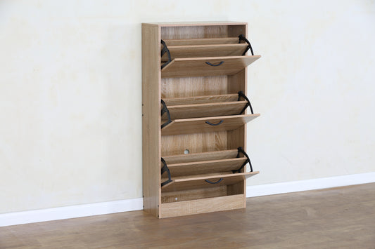 Modern Oak Shoe Cabinet,Shoes Rack