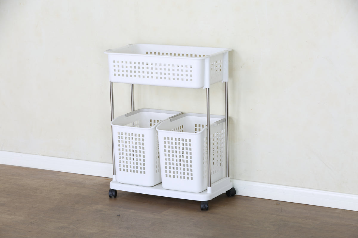 Rolling Laundry Cart, Moveable Laundry Basket
