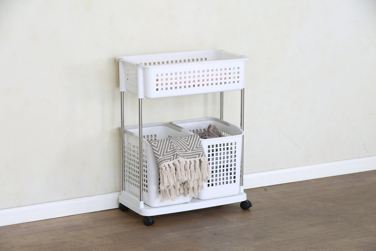 Rolling Laundry Cart, Moveable Laundry Basket