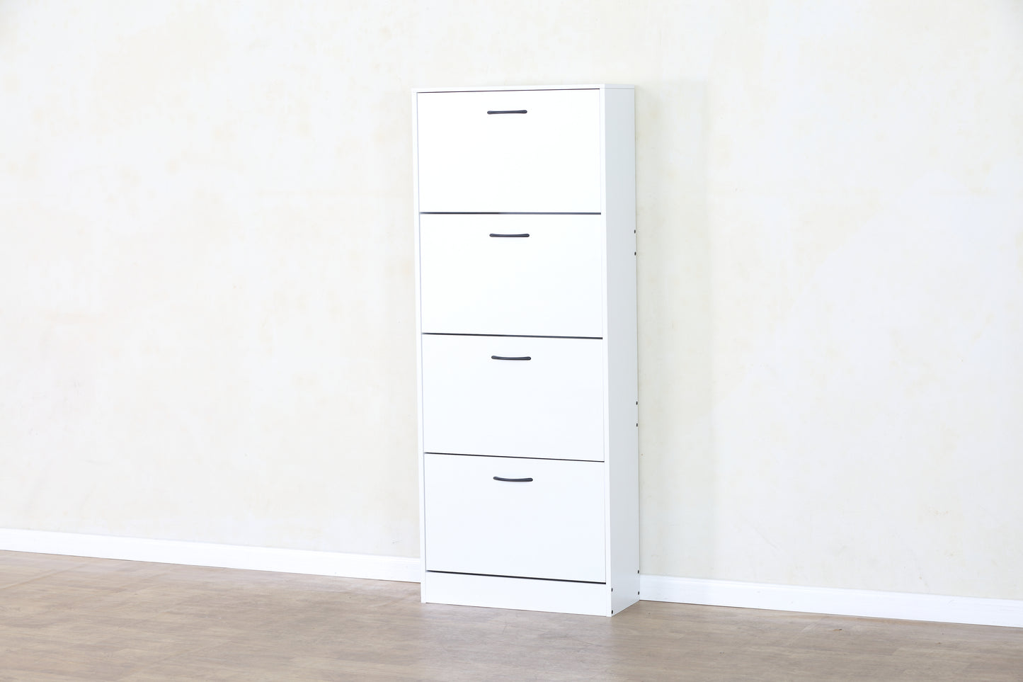White Tall Shoe Cabinet, Shoes Rack