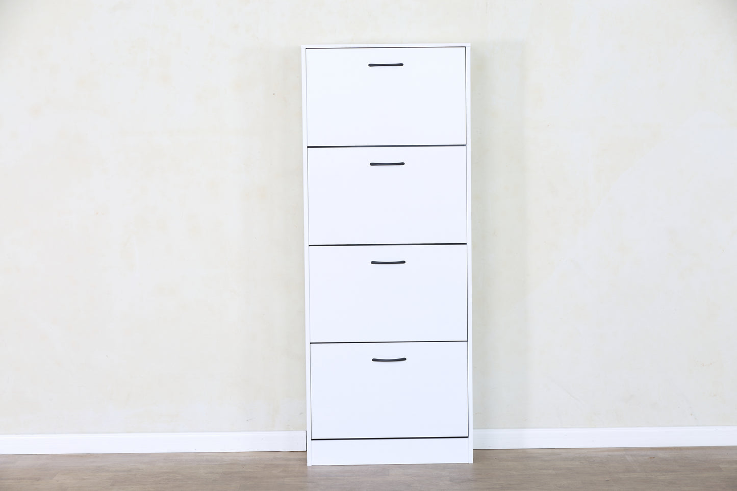 White Tall Shoe Cabinet, Shoes Rack