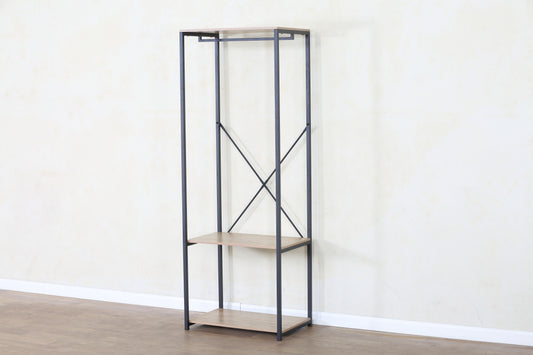 Wood & Metal Garment Rack, Clothing Rack