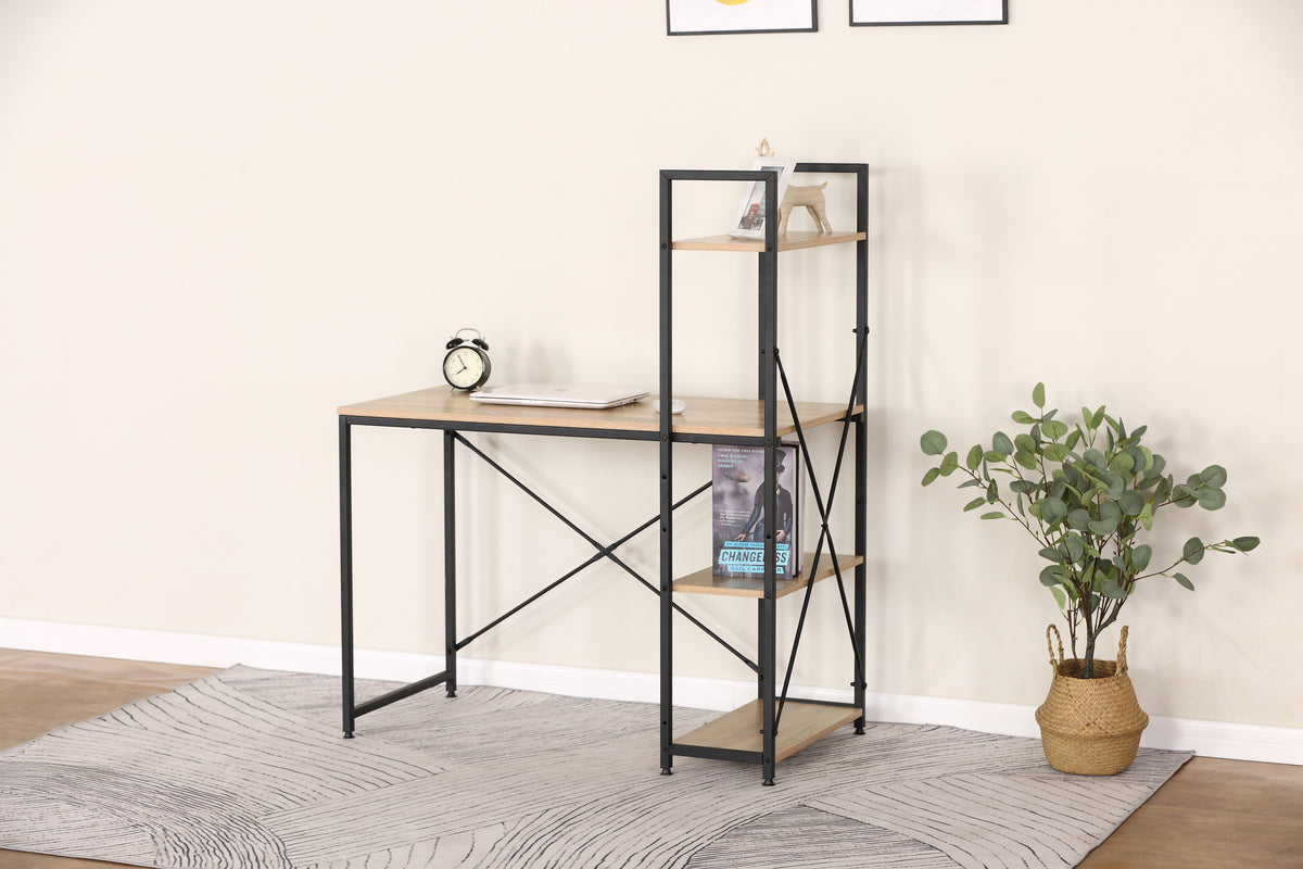 Desk with Storage Shelves,Tables