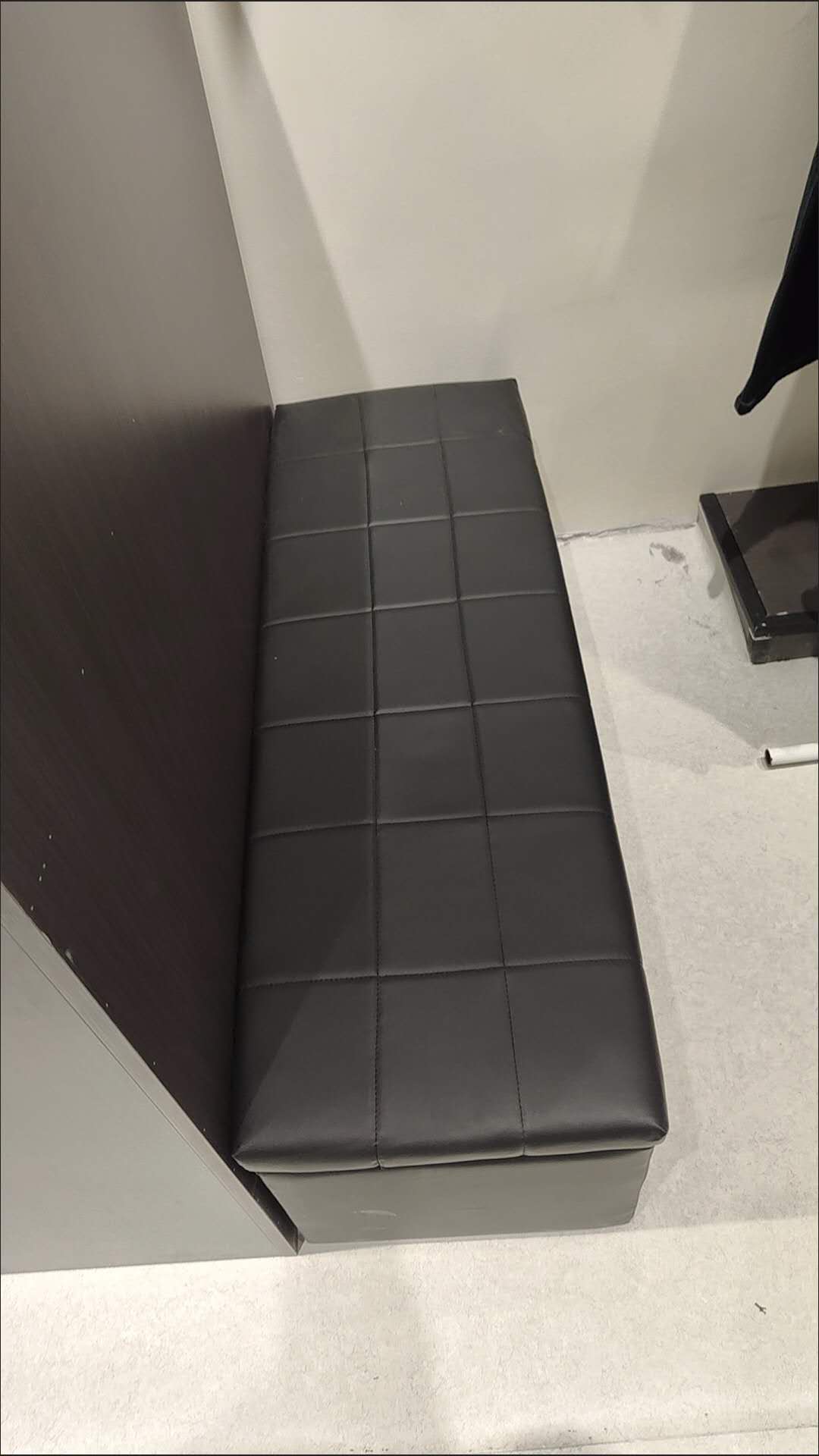 Black Faux Leather Storage Ottoman Bench | 120cm Long, Multi-Functional