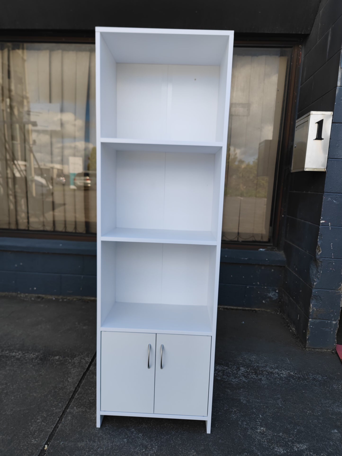 Brand new bookshelf with cabinet