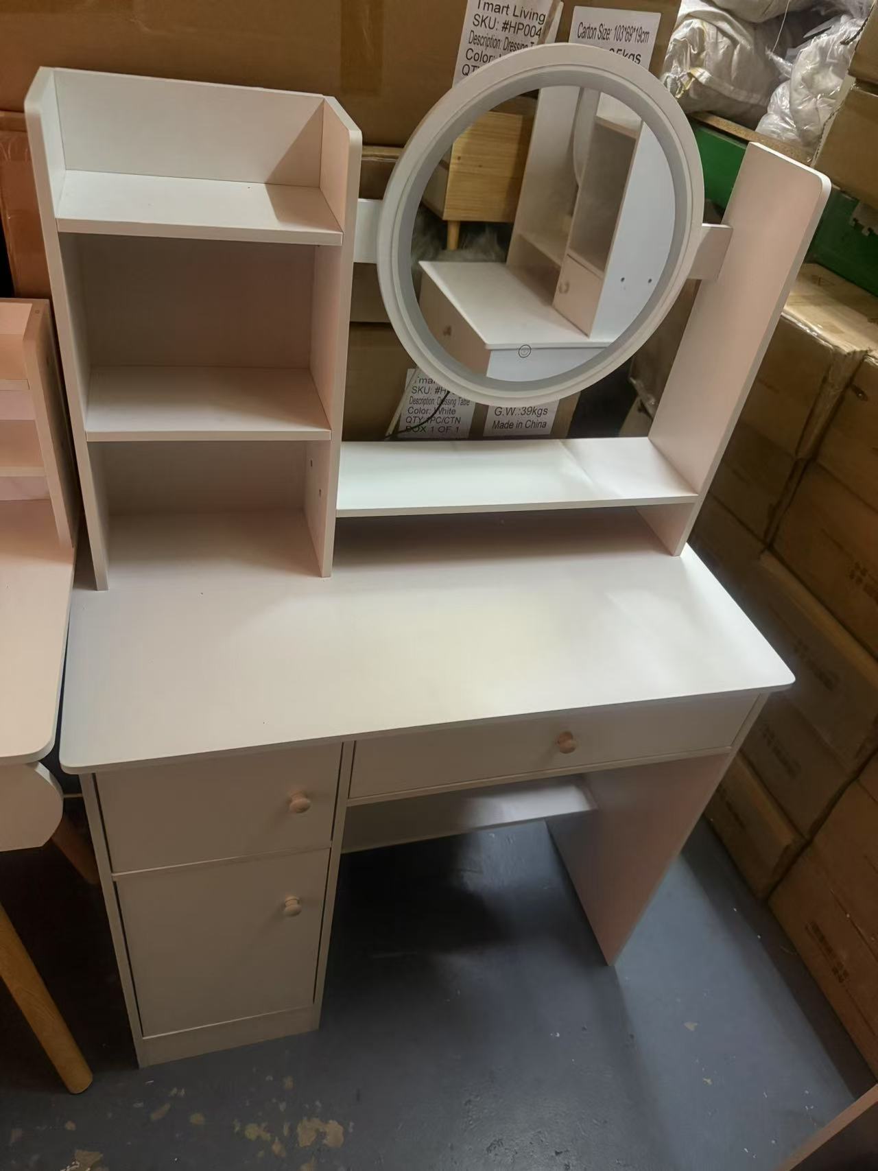 Dressing Table with LED Mirror 100CM
