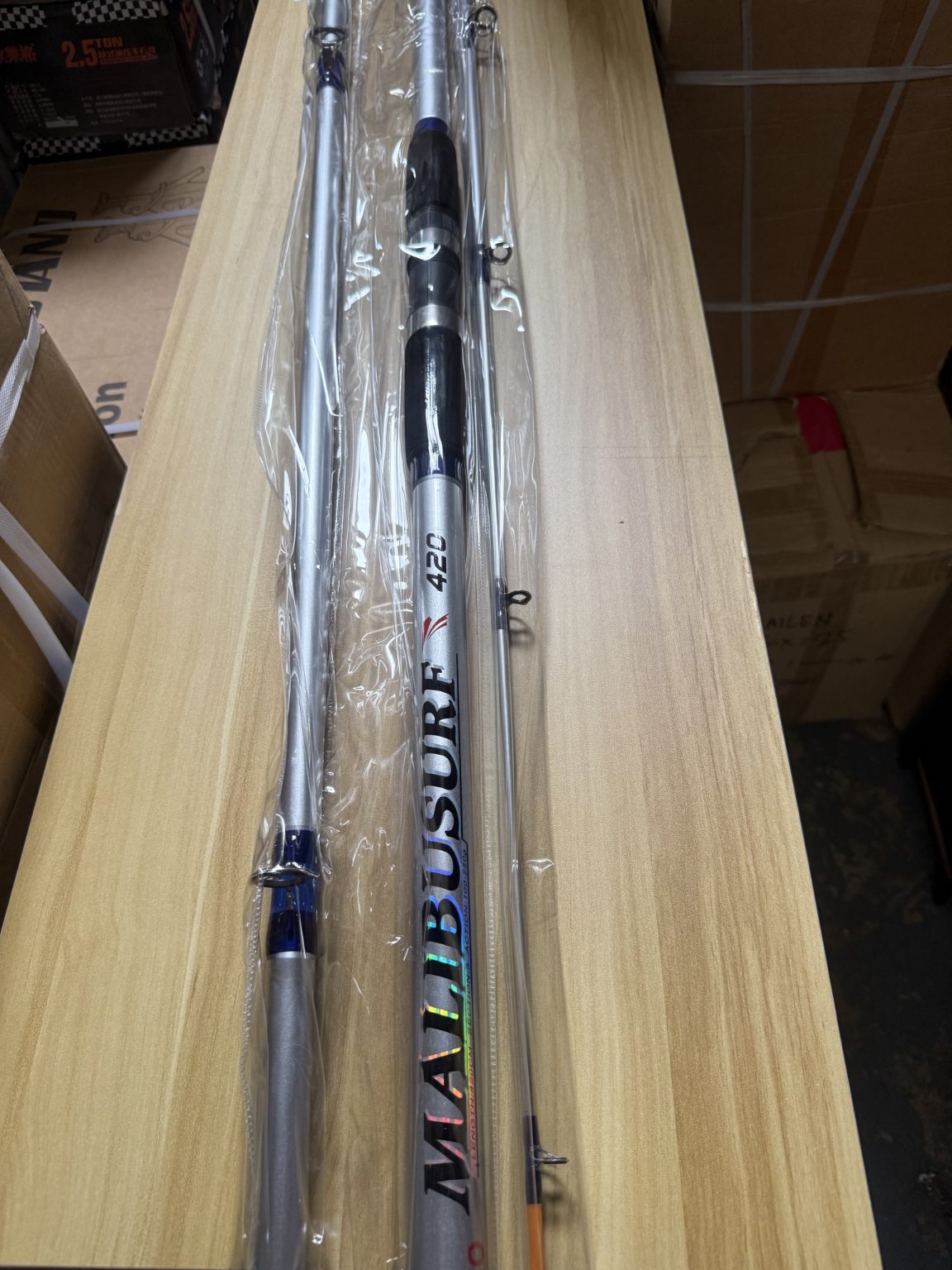 Fishing  Rod with Reel , rod 3 piece 4.2m , reel fx900