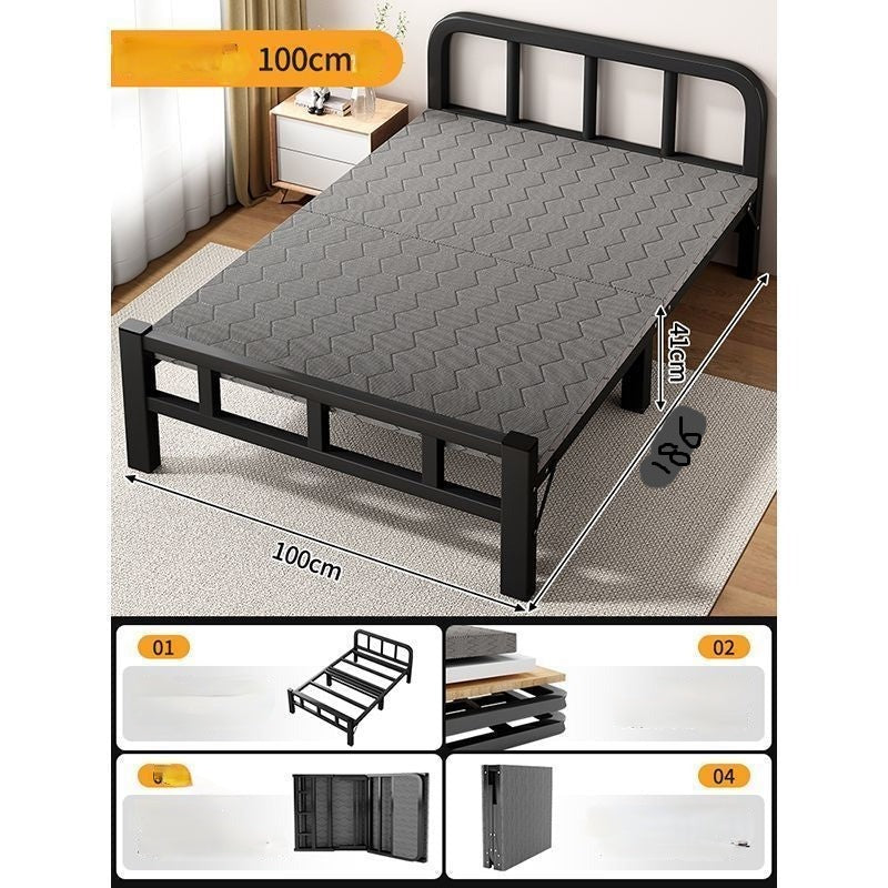 Brand New Folding Bed Frame, King Single bed Frame 100*200cm