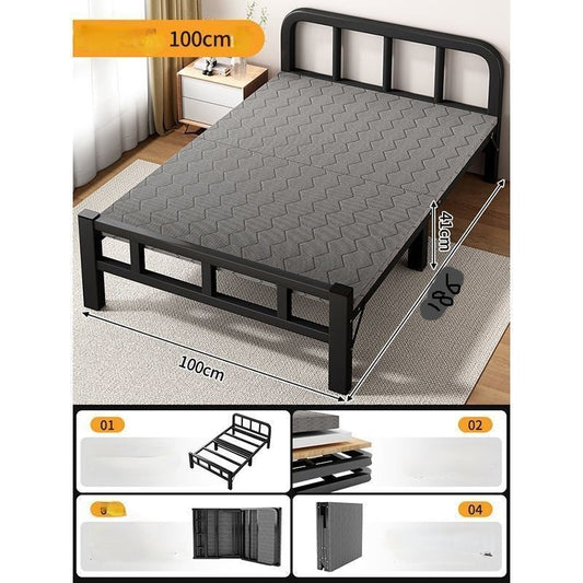Brand New Folding Bed Frame, King Single bed Frame 100*200cm