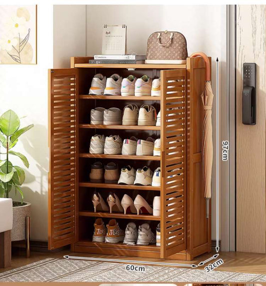 Bamboo Shoe Cabinet