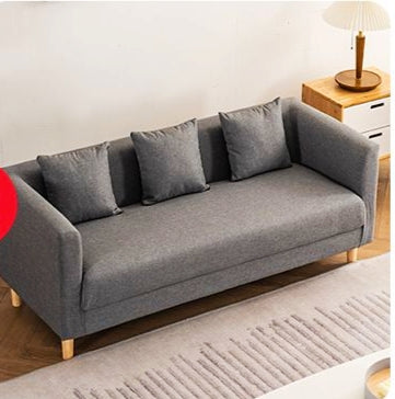 Fabric sofa, dark grey, detail view - Tmart Living